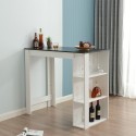 moderner hoher Tisch für Barhocker mit Regalen Küchen Charmes Eigenschaften