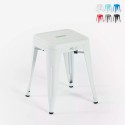 sgabello da bar cucina metallo stile industriale steel rocket Sconti