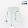 sgabello da bar cucina metallo stile industriale steel rocket Sconti