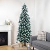 künstlicher verschneiter Weihnachtsbaum 180 cm grün mit Tannenzapfen Poyakonda Verkauf