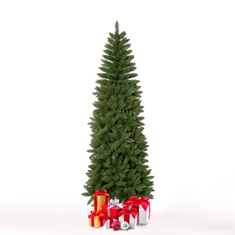 Albero di Natale alto 210cm verde finto artificiale classico Fauske Promozione