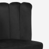 Sedia da pranzo poltrona a conchiglia imbottita velluto design Shelly Acquisto