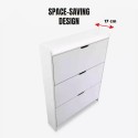 Meuble chaussure moderne gain de place 3 portes Shong Achat