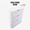 Meuble chaussure moderne gain de place 3 portes Shong Achat