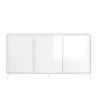 Madia 3 ante credenza buffet soggiorno design moderno 156x84cm Thilot Stock