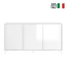 Madia 3 ante credenza buffet soggiorno design moderno 156x84cm Thilot Sconti
