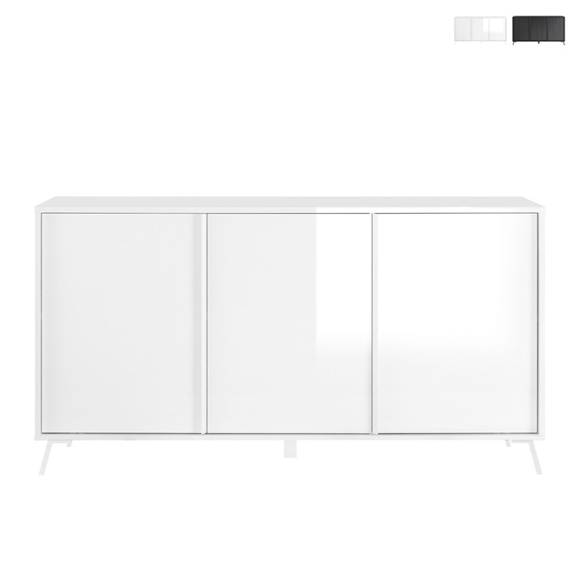 Moderne Anrichte Thilot mit 3 Türen für das Wohnzimmer, 156x84cm Aktion Moderne Anrichte Thilot mit 3 Türen für das Wohnzimmer, 156x84cm Aktion