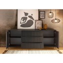 Credenza madia moderna 205cm 3 cassetti 2 ante soggiorno living Solut Modello