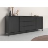 Credenza madia moderna 205cm 3 cassetti 2 ante soggiorno living Solut Caratteristiche