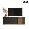 Modernes Design TV-Ständer mit 3 Türen, graues Holz, 181x44x59 cm Suite Aktion