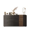 Buffet de salon moderne 3 tiroirs 2 portes 181x44x86cm Maurice Modèle