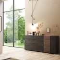 Buffet de salon moderne 3 tiroirs 2 portes 181x44x86cm Maurice Achat
