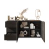 Buffet de salon moderne 3 tiroirs 2 portes 181x44x86cm Maurice Dimensions