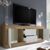 Weißer TV-Schrank Visio WB, 210 cm, Holz, 2 Türen, 2 Schubladen Eigenschaften
