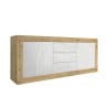 Moderne Holz-Anrichte mit 3 Schubladen und 2 Türen in Weiß Tribus WB Basic Lagerbestand