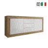 Moderne Holz-Kommode 3 Schubladen 2 Türen weiß Tribus WB Basic Katalog