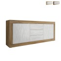 buffet moderne en bois avec 3 tiroirs et 2 portes blanc Tribus WB Basic Vente