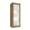 Wohnzimmer-Vitrine Holz Weiß mit 2 Glastüren Nina WB Basic Katalog