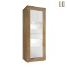 Wohnzimmer-Vitrine Holz Weiß mit 2 Glastüren Nina WB Basic Verkauf