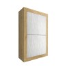 Credenza 4 Türen Weiß Hochschrank Sideboard Küche Holz Novia WB Basic Lagerbestand