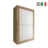 Credenza 4 ante bianco mobile alto madia cucina legno Novia WB Basic Catalogo