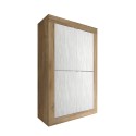 Credenza 4 ante bianco mobile alto madia cucina legno Novia WB Basic Scelta