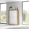 Buffet haut 4 portes blanc armoire de cuisine en bois Novia WB Basic Remises