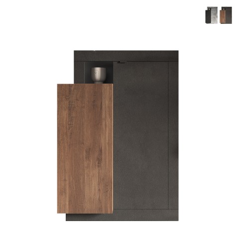 Wohnzimmer-Sideboard mit 2 Türen, moderner Aufbewahrungsschrank, 87x42x142cm Gilmour Aktion