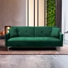 Divano letto moderno 3 posti design clic clac in tessuto velluto Villolus 