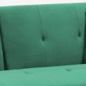 Canapé convertible 3 places design clic clac en tissu velours Villolus 