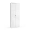 Armoire à 2 portes meuble de salle de bain polyvalent blanc brillant 70x35x188cm Jude Offre