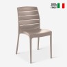 Stapelbarer Stuhl für Garten- und Restaurant Carmen Grand Soleil Maße