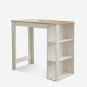 table haute 120x60cm en bois blanc +  4 tabourets style galles Choix