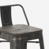 set hoher tisch schwarz 4-hocker mit rückenlehne cruzville Eigenschaften