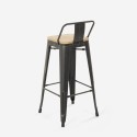 table haute noire 120x60 + 4 tabourets de bar avec dossier wahoo 