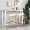 Set tavolo alto 2 sgabelli bar h75cm bianco legno scandinavo Vineland Vendita