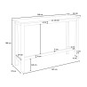 table haute industrielle + 2 tabourets de bar bois blanc trenton Catalogue