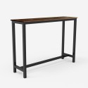 Set hoher Tisch 140x40 2 Hocker Bar Industrie Holz Metall  Pinetown Angebot