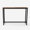 set hoher tisch 140x40 2 hocker mit rückenlehne industriell bar küche ludlow Auswahl