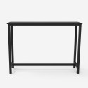 set hoher tisch 140x40cm  2 hocker schwarz industrieller stil holz bar küche knott Sales