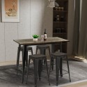 table haute 120x60 de cuisine + 4 tabourets de bar style farley Offre