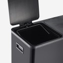 Mülleimer 3 Behälter 24 Liter Mülltrennsystem mit Treteimer Propre L Eigenschaften