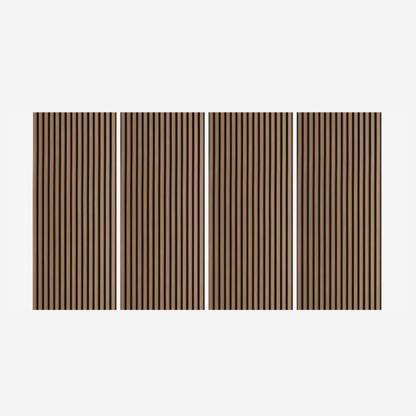 4 x panneau acoustique décoratif mural en bois de noyer foncé 120x60cm Tabb-NS Promotion 4 x panneau acoustique décoratif mural en bois de noyer foncé 120x60cm Tabb-NS Promotion