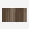 4 x panneau acoustique décoratif mural en bois de noyer foncé 120x60cm Tabb-NS Réductions