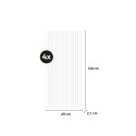 4 x panneau acoustique décoratif mural en bois de noyer foncé 120x60cm Tabb-NS Choix