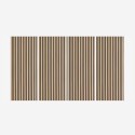 4 panneaux acoustiques décoratif 120x60cm noyer Tabb-W Promotion