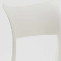 Table ronde blanche 70x70 et 2 chaises colorées bar café Parisienne Long Island 
