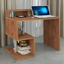 Platzsparender Schreibtisch für Zuhause und Büro 100x50x92,5cm mit Aufsatz Esse 2 Plus 