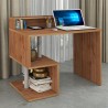 Platzsparender Schreibtisch für Zuhause und Büro 100x50x92,5cm mit Aufsatz Esse 2 Plus 