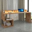 Büro Schreibtisch modernes Design 180x60x92,5cm mit Aufsatz Esse 2 Plus Auswahl